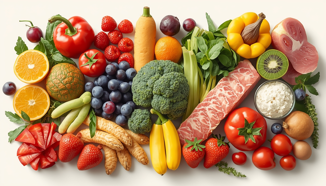 Balanced diet illustration from Storepremium